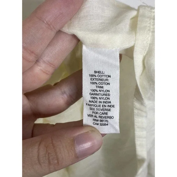 Free People Ivory Lace Up Embroidered Sleeveless V-Neck Midi Sheath Dress Sz 0 - Picture 6 of 7